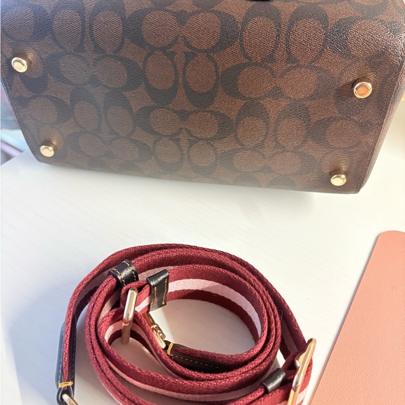 Coach Brown Satchel with Colorful Patches - Picture 5 of 8